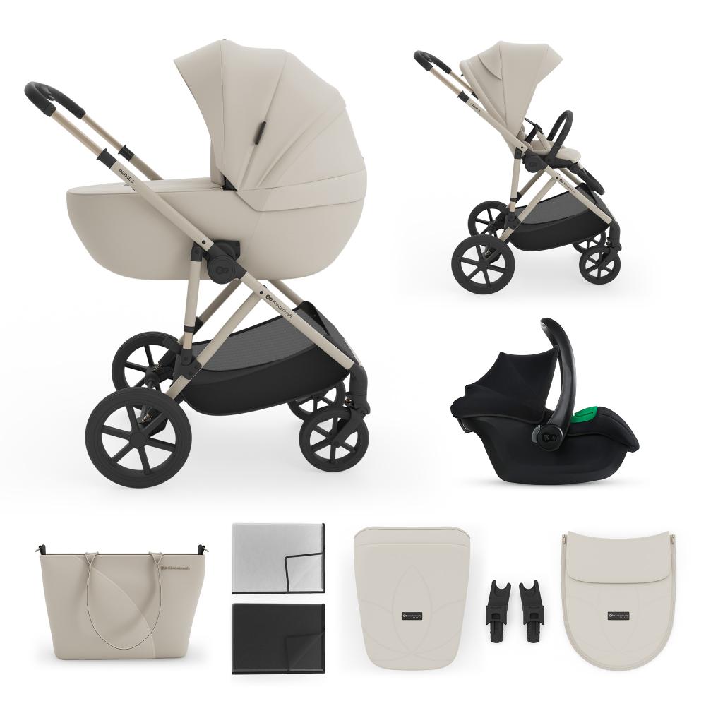 Kinderkraft - Multifunctional Stroller 3-in-1 PRIME 3 - Beige