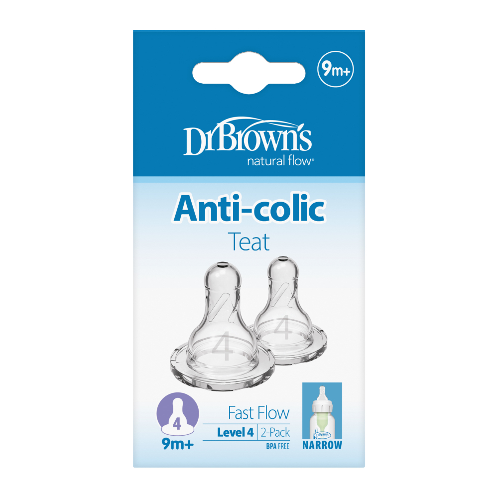 دكتور براونز - حلمة أوبشنز+ سيليكون رفيعة - مستوى 4 - عدد 2