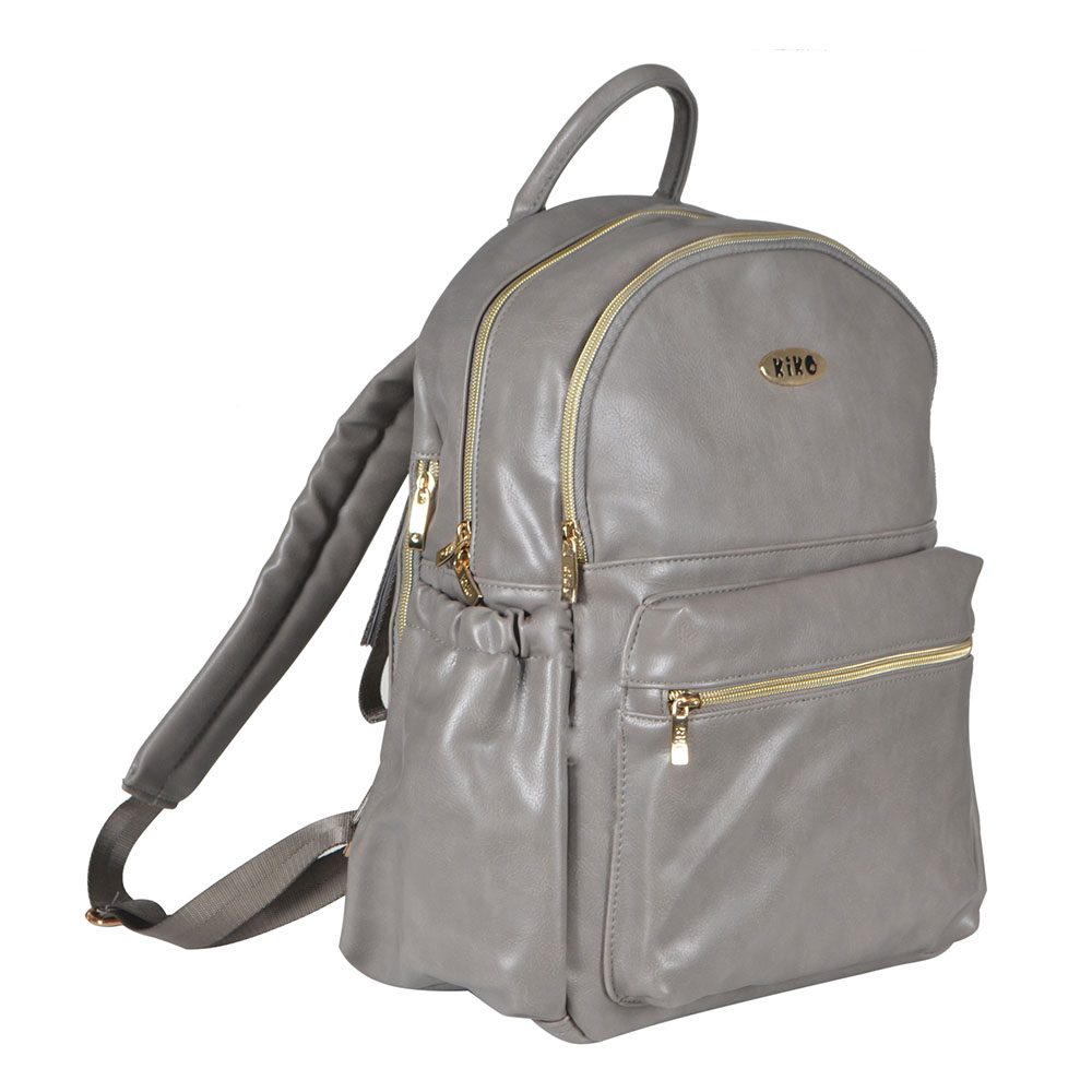 كيكو - شنطة حفاضات جلدية للأم - بيج