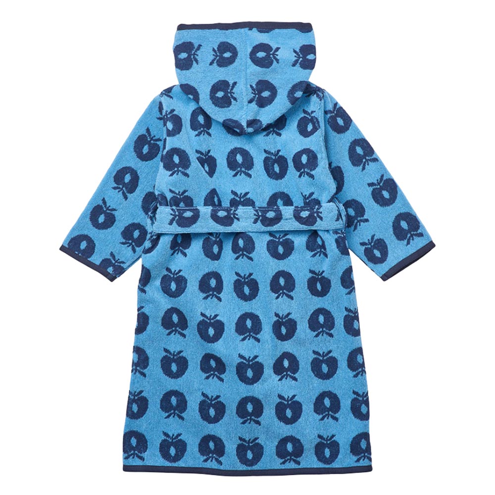Smafolk - Apples Print Bathrobe - Blue