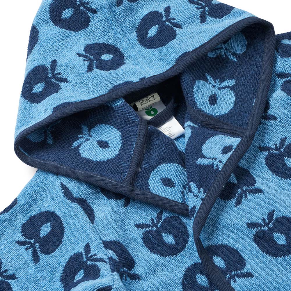 Smafolk - Apples Print Bathrobe - Blue