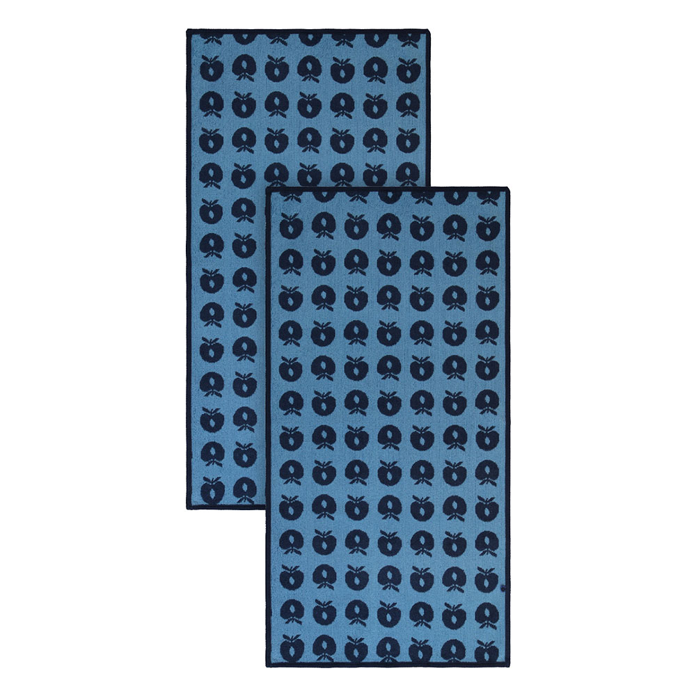 Smafolk - Apples Print Towel - Pack of 2 - Blue
