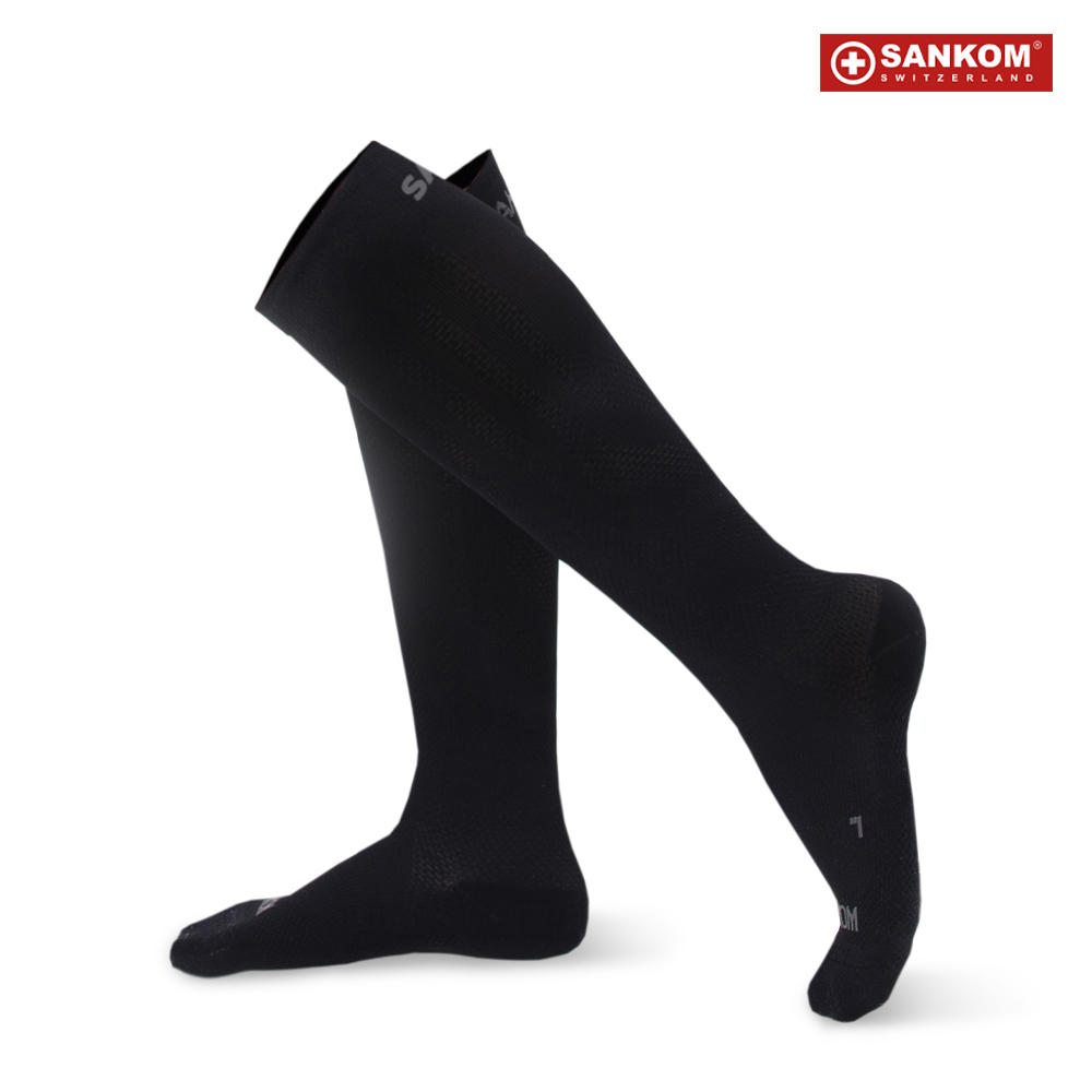سانكوم - جوارب خفيفة طويلة - اسود