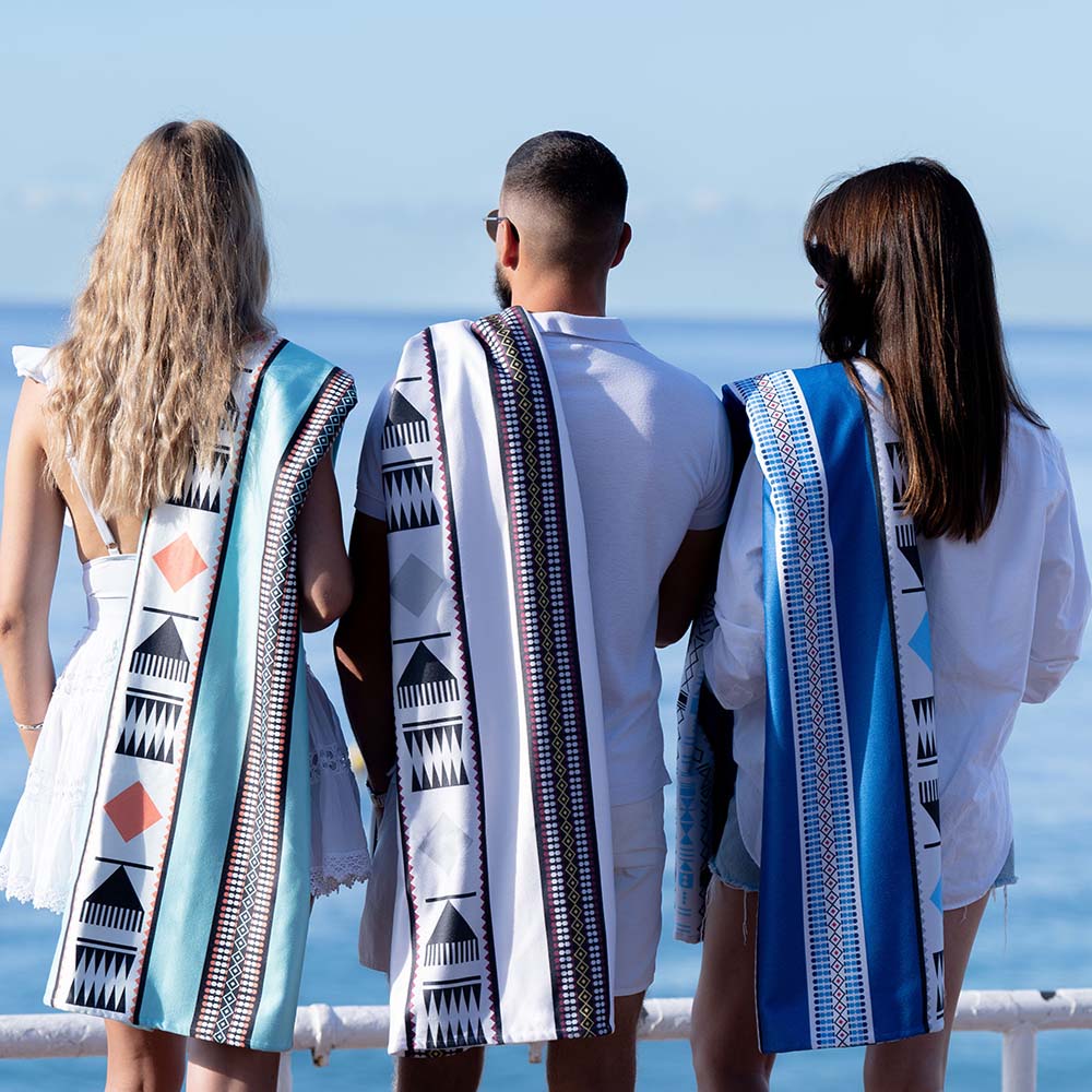 بو تاول - منشفة شاطئ السدو - بيج - كبيرة جدًا