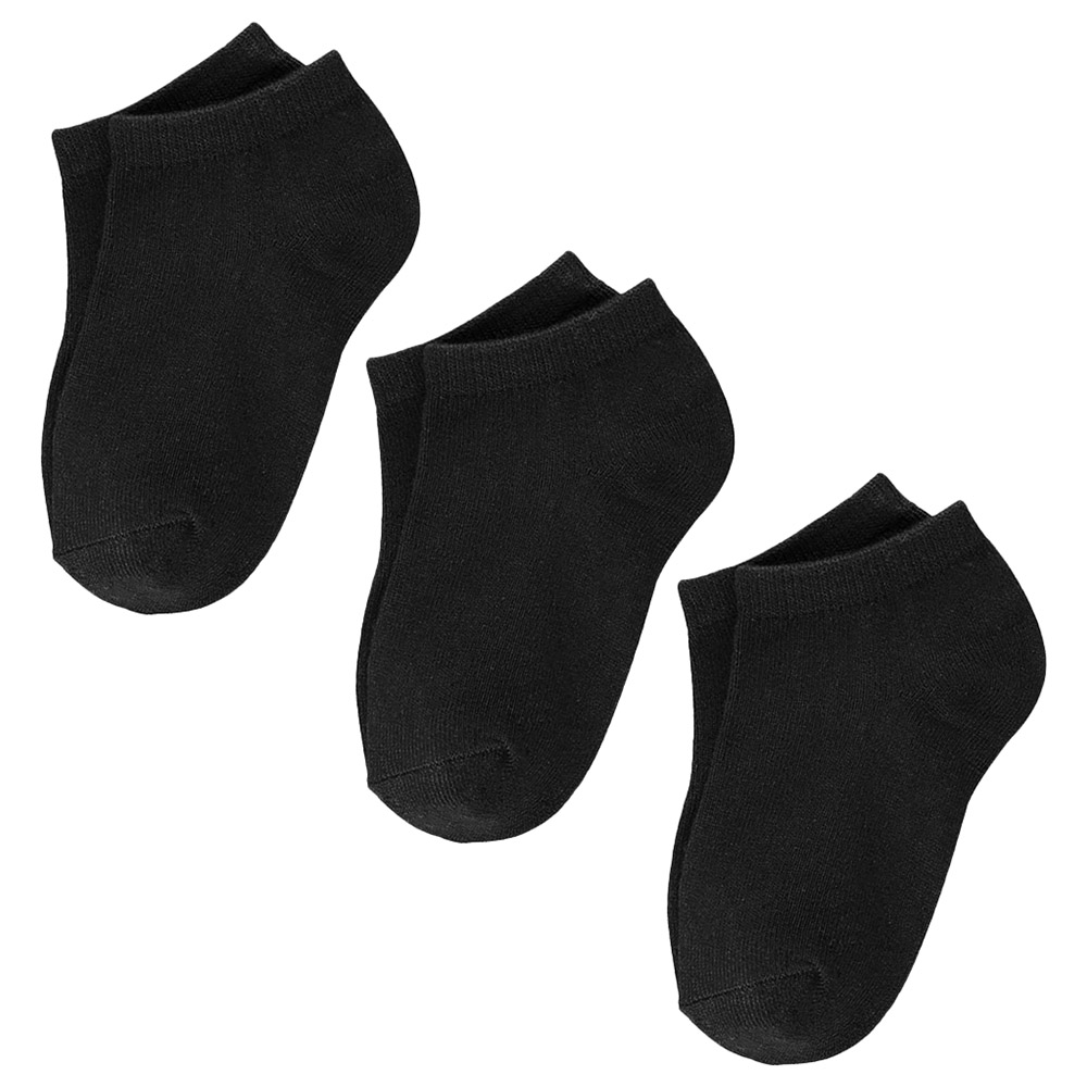 ستار بيبيز - جوارب أطفال - أسود سادة - عدد 3 