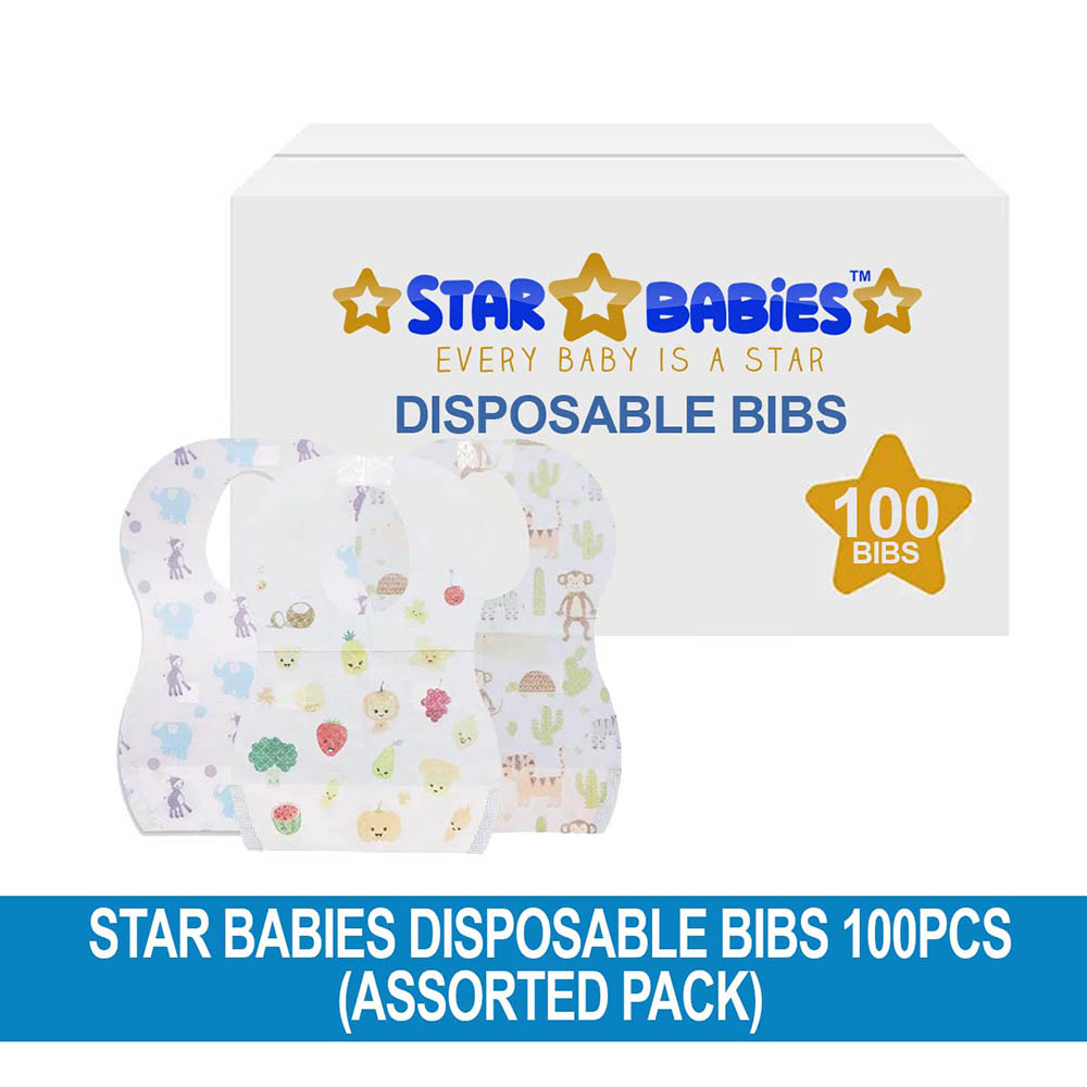 Star Babies - Disposable Bibs - 100pcs