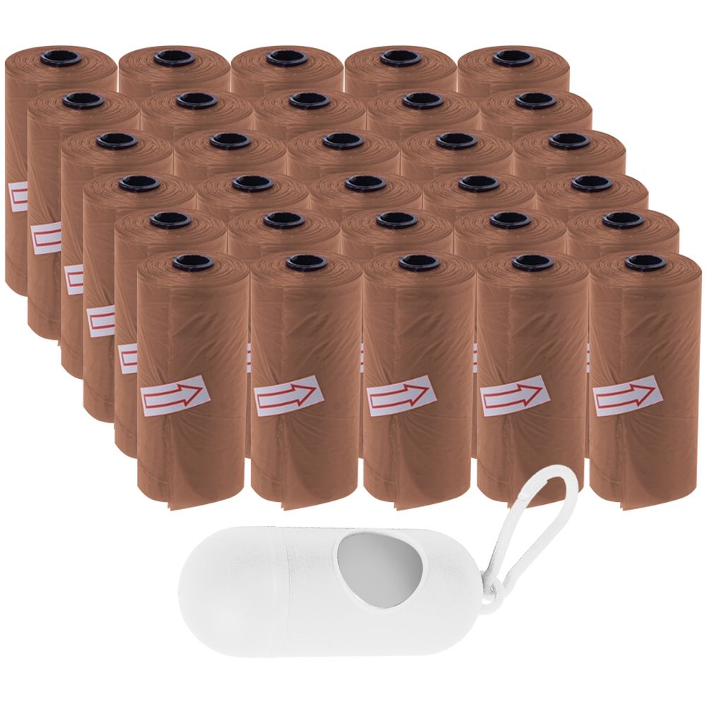 Star Babies - Scented Nappy Bag 450pcs with Dispenser - Brown