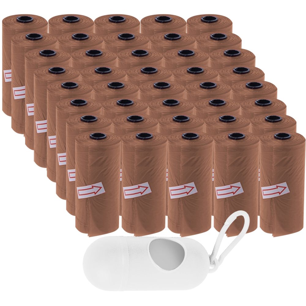 Star Babies - Scented Nappy Bag 600pcs with Dispenser - Brown