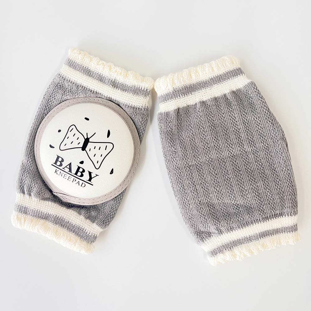 امشي بيبي - وسائد الركبة للأطفال أثناء الزحف - رمادي