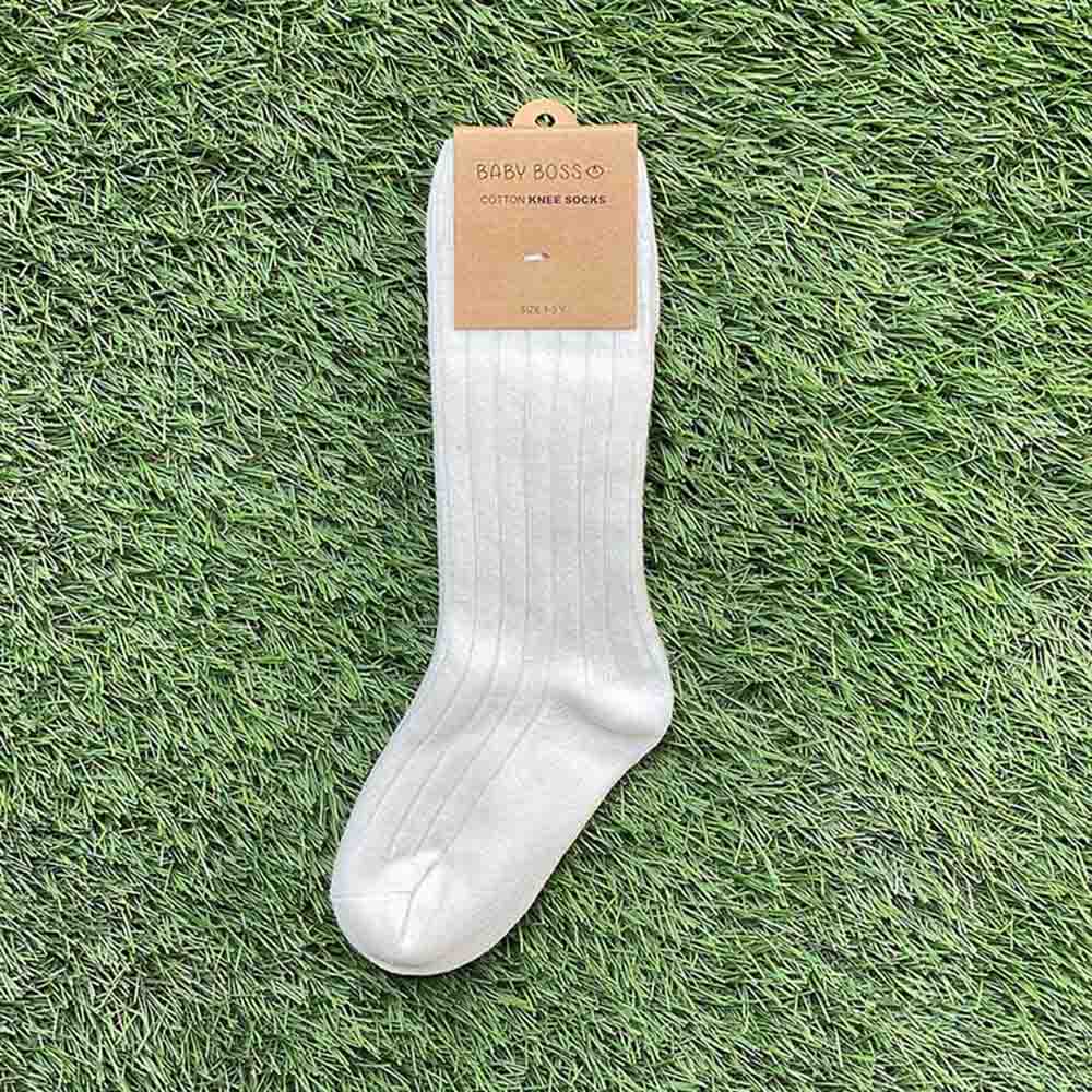 Baby Boss - Knee Socks - White