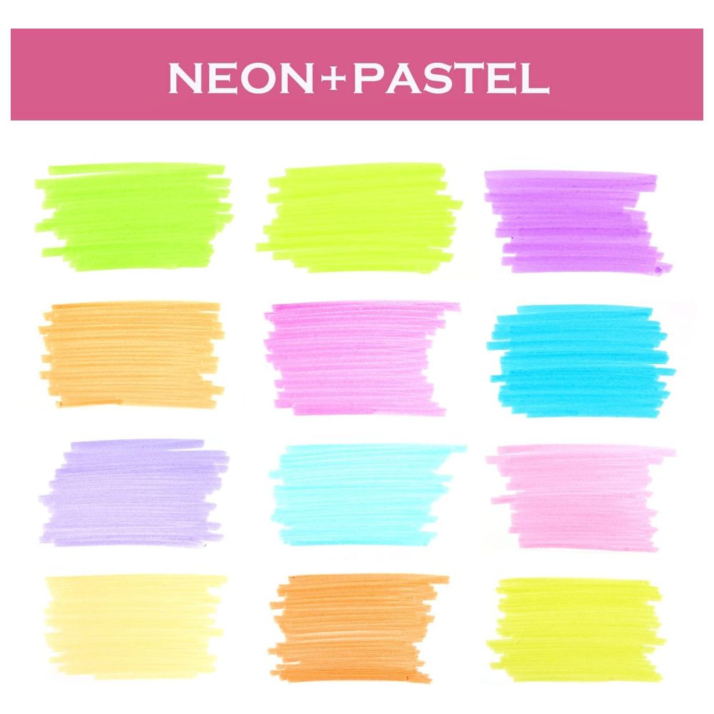 رايتك - أقلام تظليل بكبسة ضغط - عدد 12