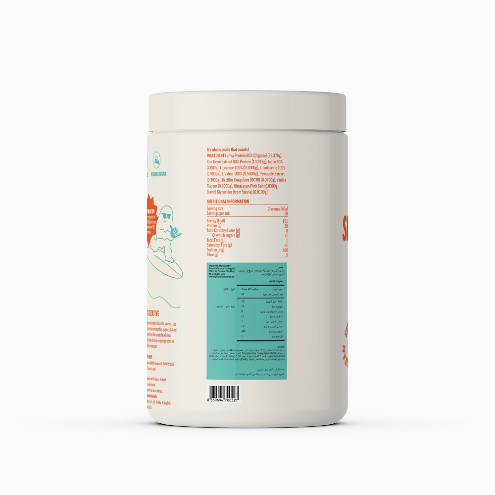 Heyday - Shake My Day Natural Plant-based Organic Protein Powder Vanilla 800g