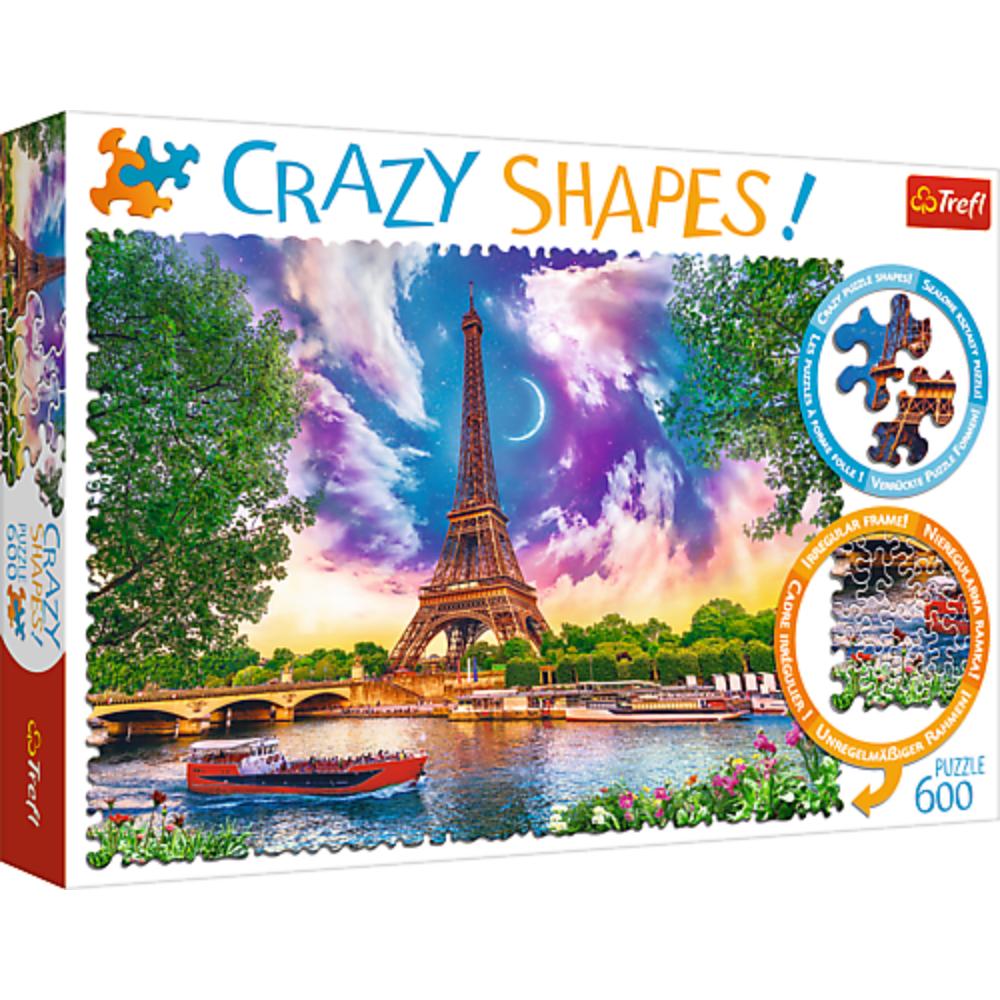 Trefl Puzzle - Crazy Shapes - Sky Over Paris Puzzle - 600pcs