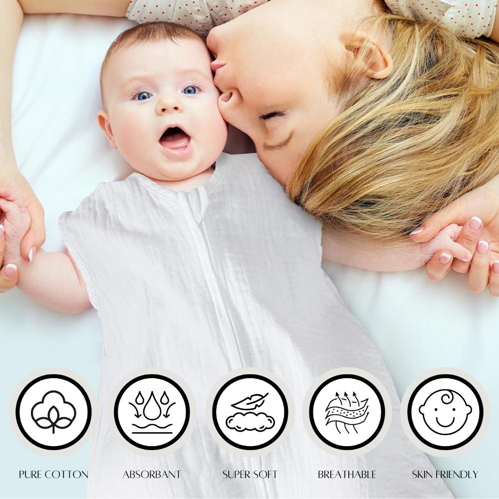 جولي - كيس نوم قطني - أبيض