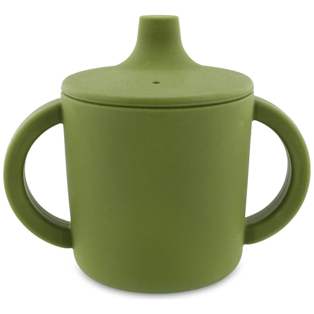 Trixie - Silicone Sippy Cup With Handles - Mr. Dino - 200ml