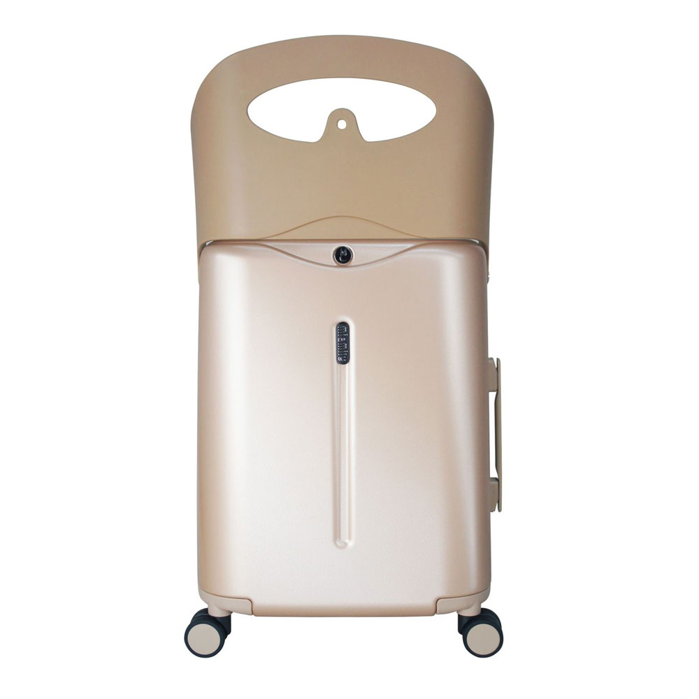 Miamily Carry-On Luggage Trolley Bag - Metallic Gold - 18-inch