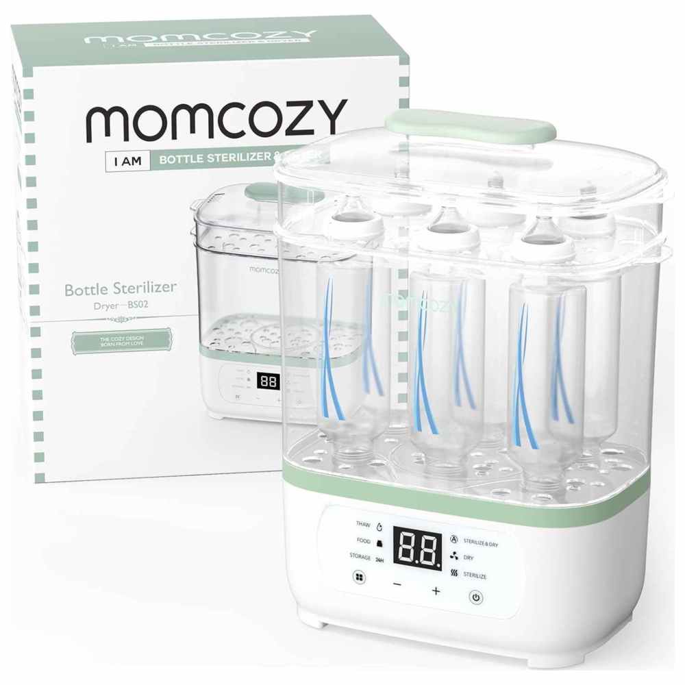 Momcozy - 8-In-1 Baby Bottle Sterilizer & Dryer - White