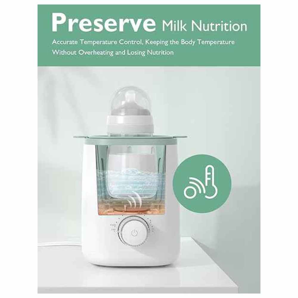موم كوزي - جهاز تسخين رضّاعات الأطفال 9 في 1 - أبيض