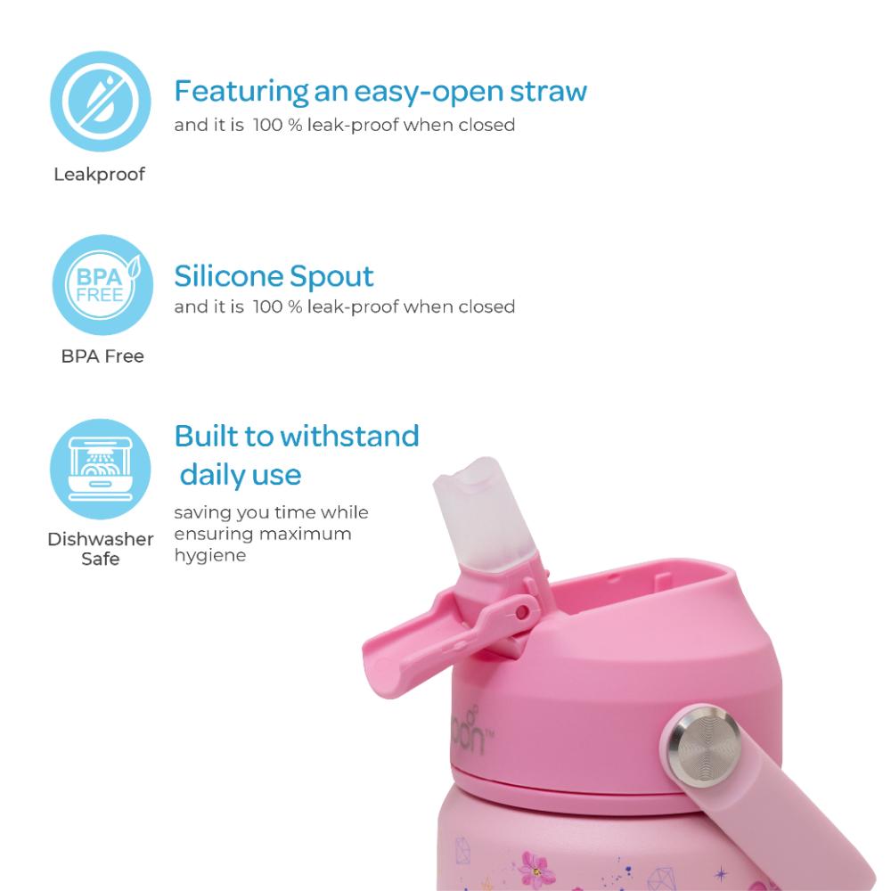 Moon - Kids Insulated Water Bottle - 350ml - Unicorn