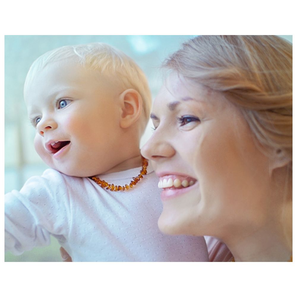 Made by Nature - Premium Amber Baby Teething Necklace - Honey Raw