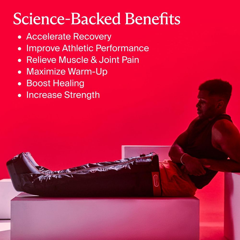 أحذية ضغط لاسلكية من ثيرابودي - جيت بوتس برو بلس - أسود - عادي