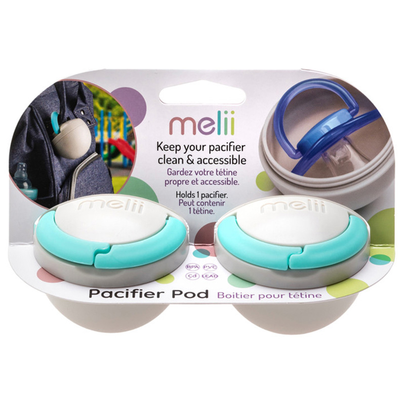 Melii - Pacifier Pod - 2pcs - Grey 
