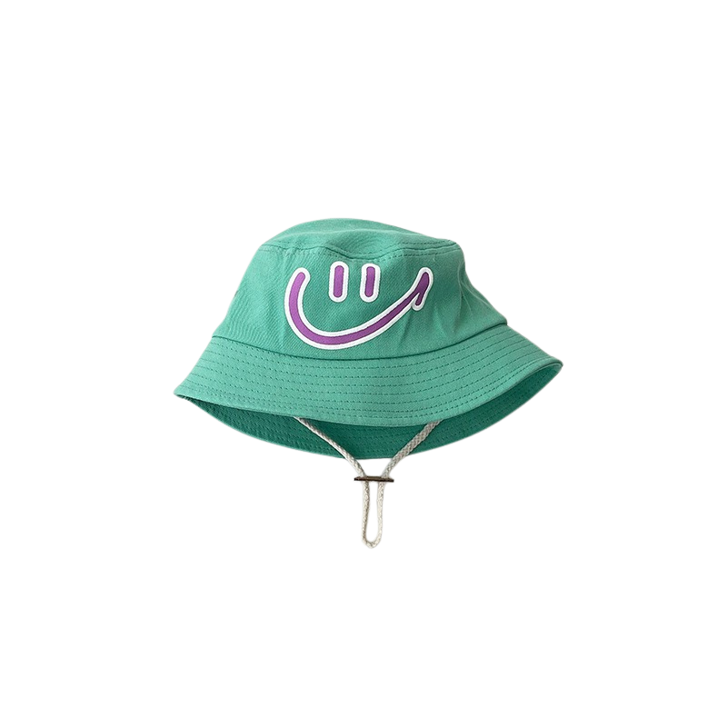 Wonder Kids Kids' Smiley Logo Detail Bucket Hat - Green