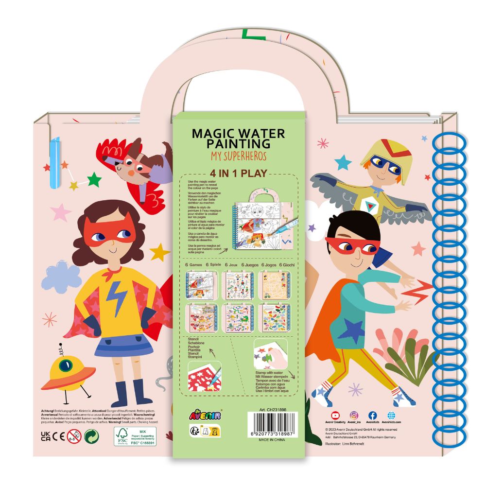 Avenir - Magic Water Painting - My Superheros