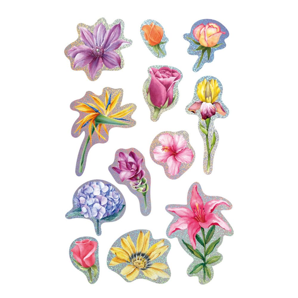 Avenir - 3D Flower Stickers - Pack of 1 - 12Pcs