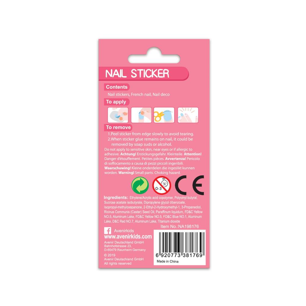 Avenir - Nail Stickers Glitter - Flower