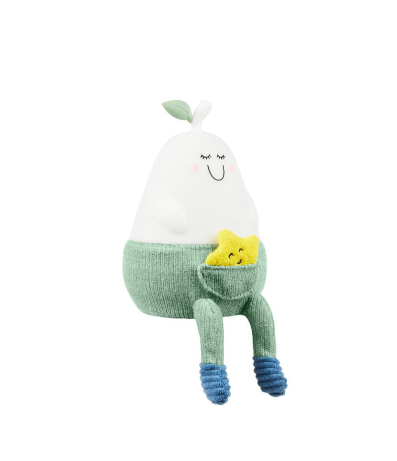 بادابول - مصباح ليلي سيليكون متغير اللون بيرتي - كمثرى - أبيض/أخضر