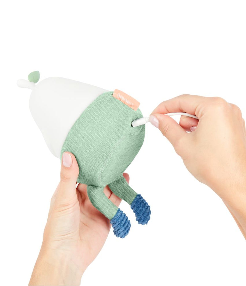 بادابول - مصباح ليلي سيليكون متغير اللون بيرتي - كمثرى - أبيض/أخضر