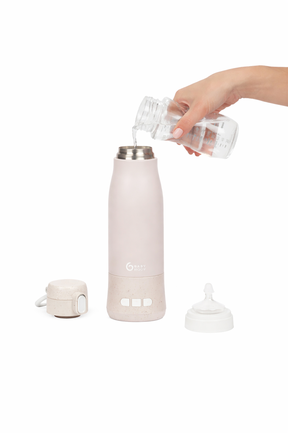 Babymoov - Moov & Feed Cordless Baby Bottle Warmer - Beige - 340 ml