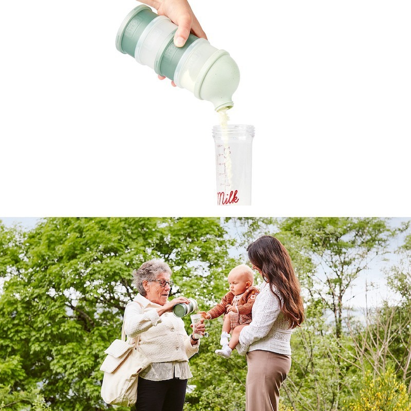 Babymoov - Easy-Pour Powdered Milk Dispenser With Handle - Green - 4 Pcs - XL