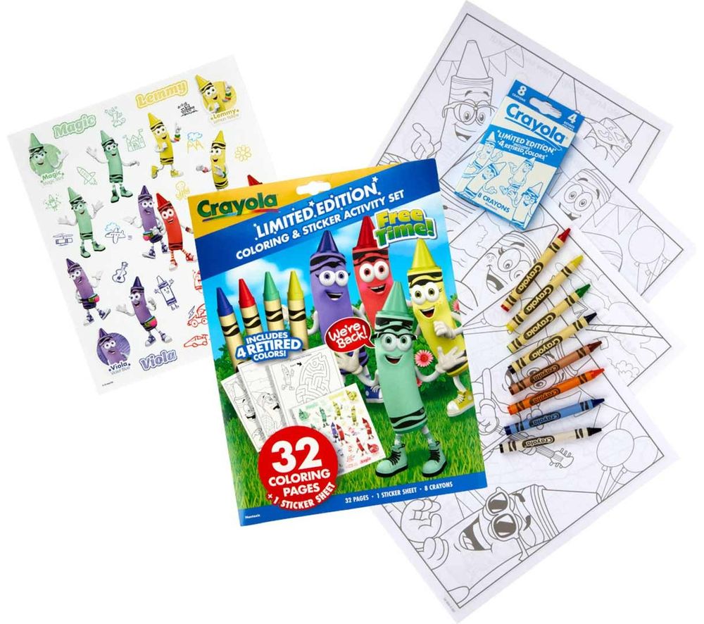 Crayola - Retired Colors Free-Time Coloring & Activity Set
