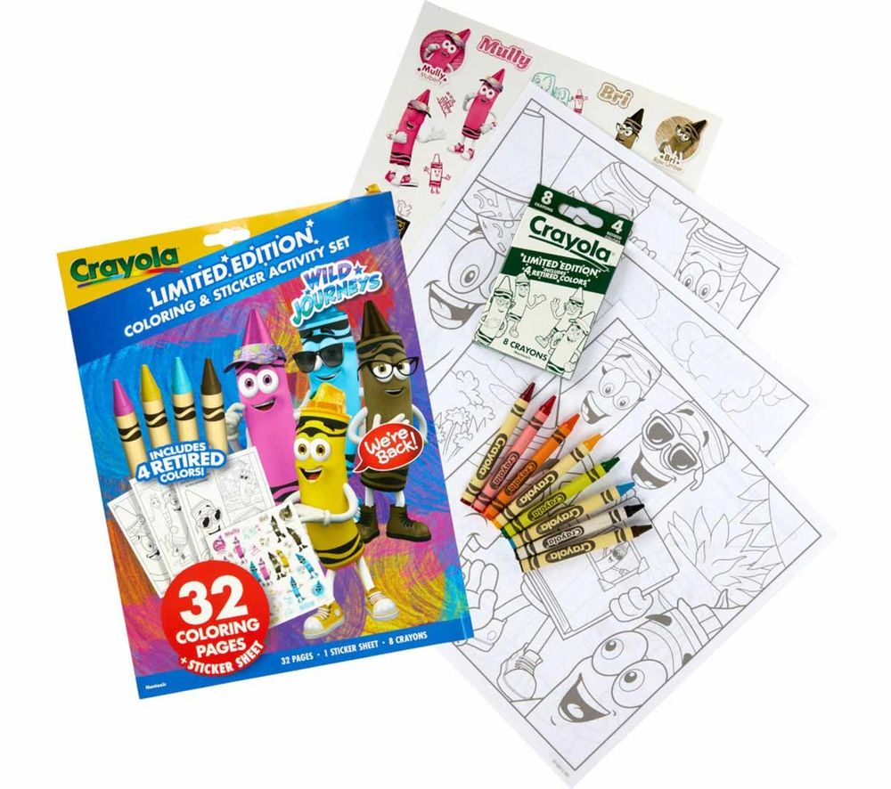 Crayola - Retired Colors Wild Journeys Coloring & Activity Set