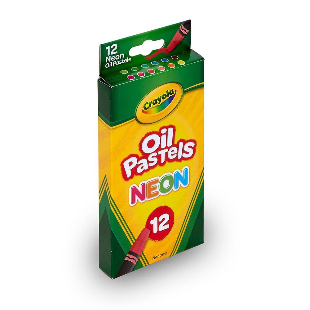 Crayola - Oil Pastels Neon Colour Sticks - 12pcs