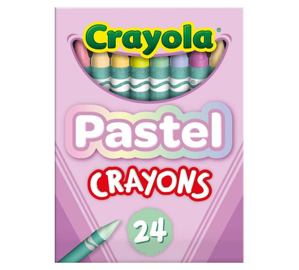 Crayola - Pastel Crayons - Multicolor - 24 Pcs