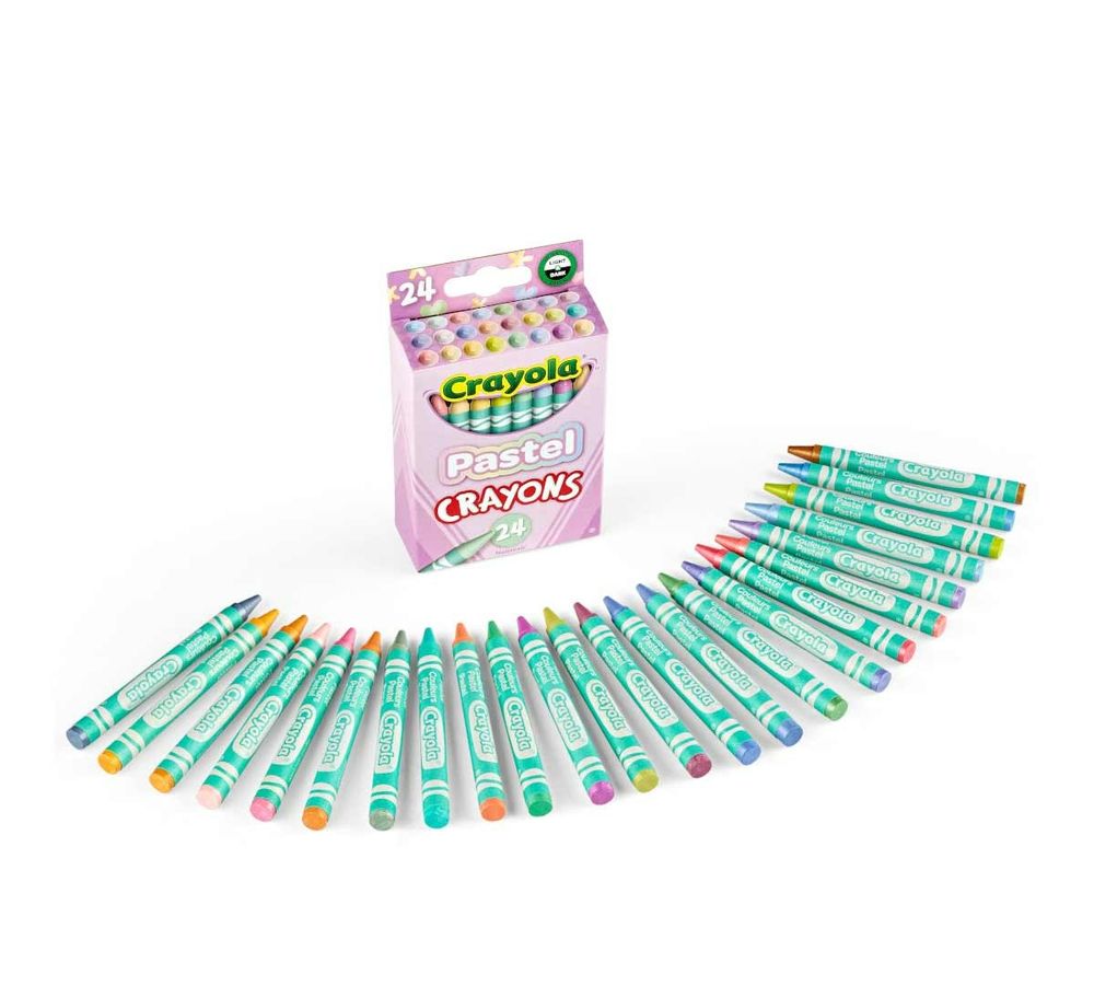Crayola - Pastel Crayons - Multicolor - 24 Pcs
