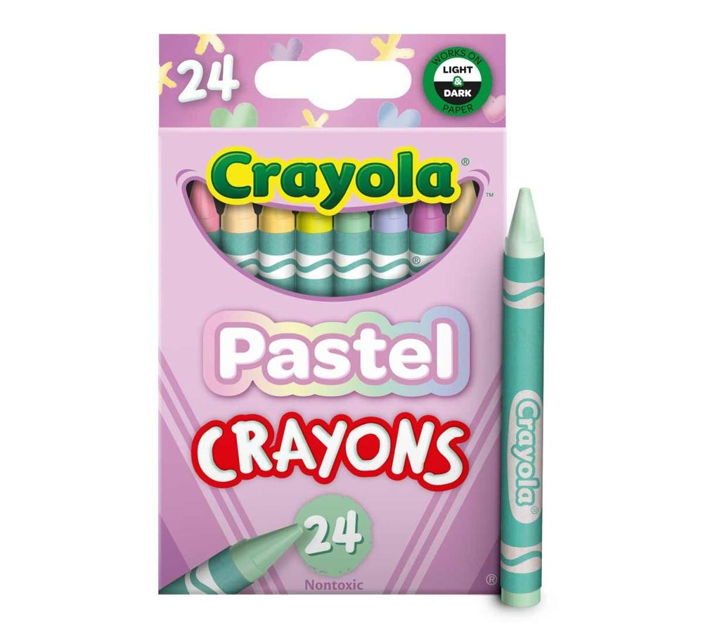 Crayola - Pastel Crayons - Multicolor - 24 Pcs