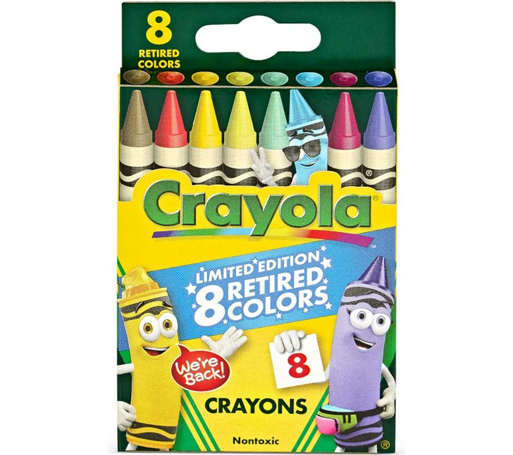 Crayola - Limited Edition Retired Color Crayons - Multicolor - 8 Pcs