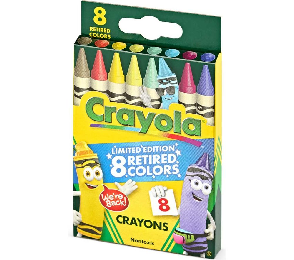 Crayola - Limited Edition Retired Color Crayons - Multicolor - 8 Pcs
