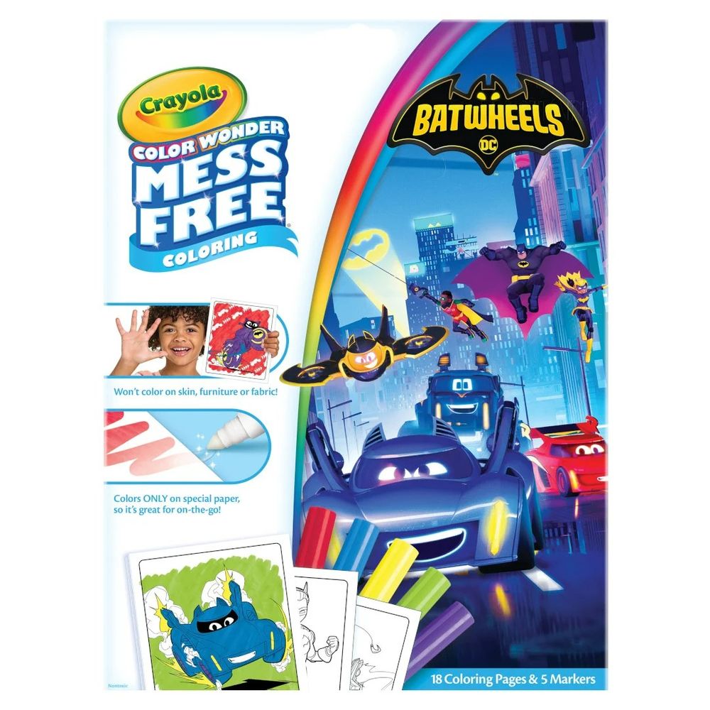 Crayola - Color Wonder Mess-Free Coloring Activity Set - Batwheels