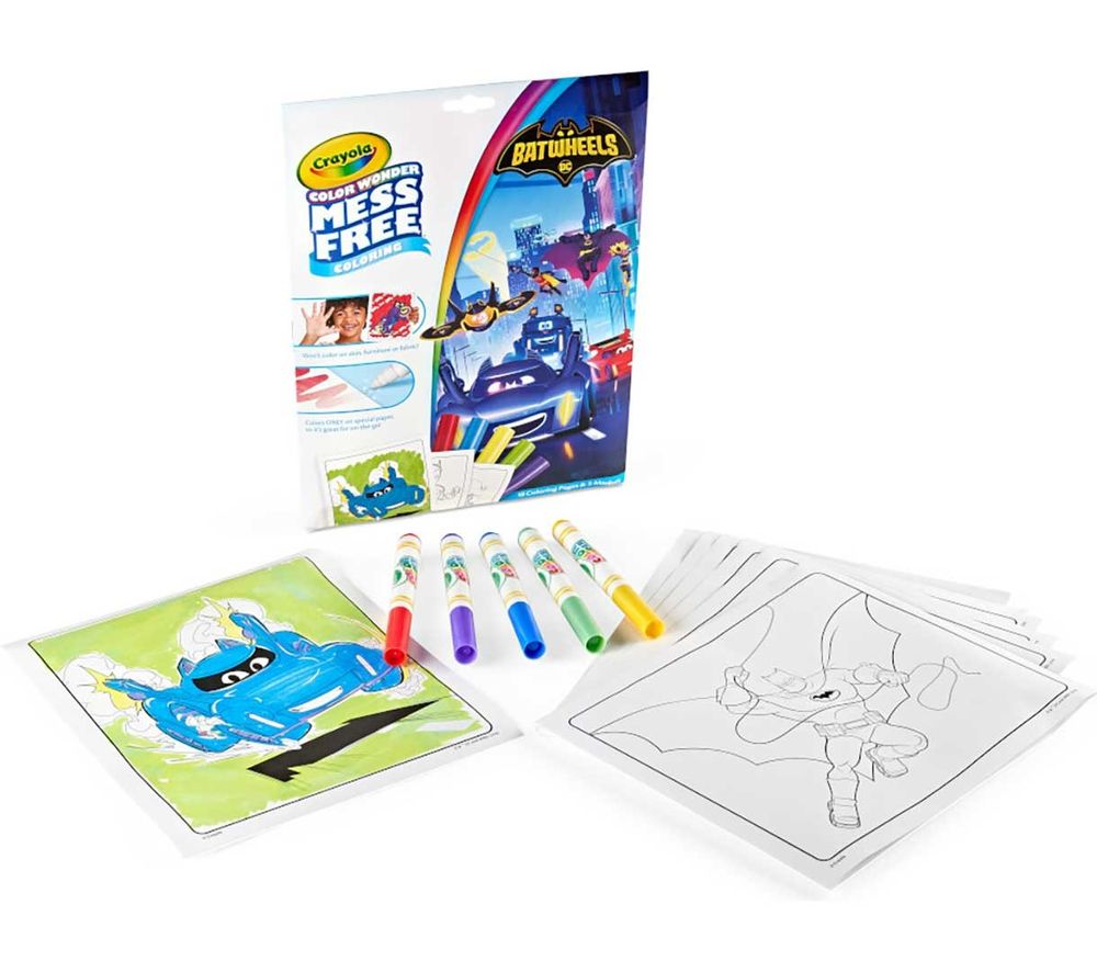 Crayola - Color Wonder Mess-Free Coloring Activity Set - Batwheels