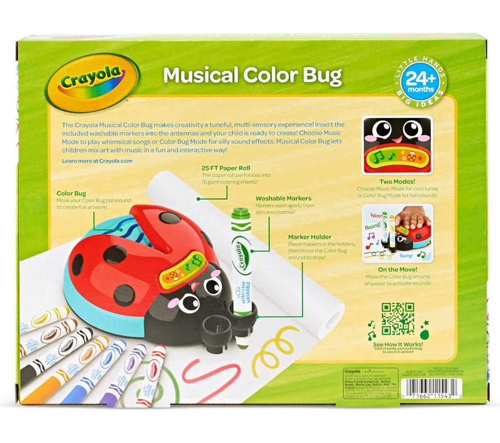 Crayola - Musical Colour Bug Paint Kit - Ladybug