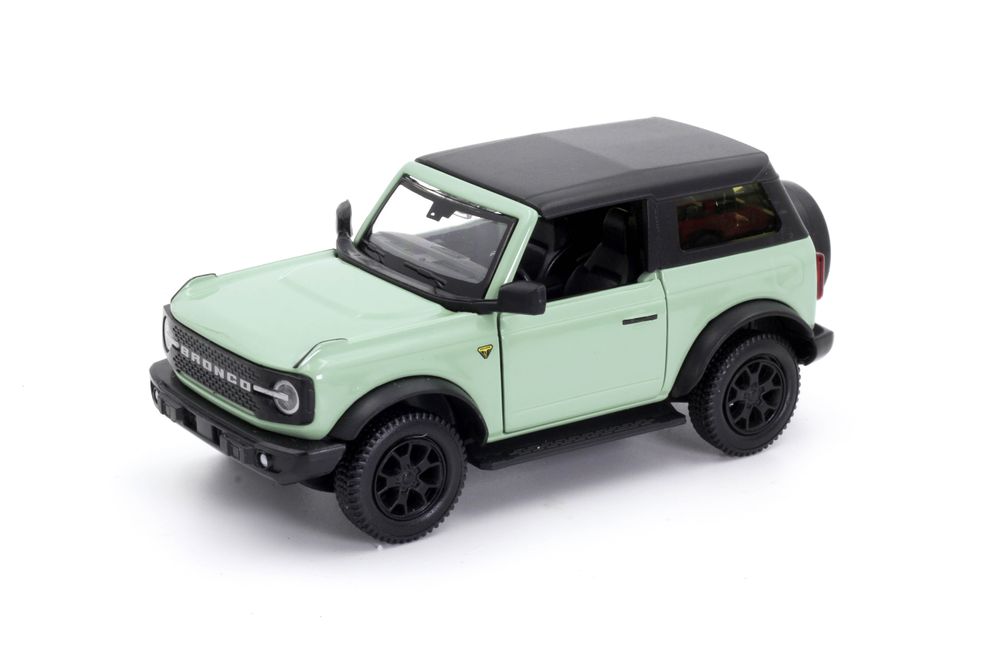 D-Power - Ford Bronco Badlands 2023 Diecast Car 1:36 - Assorted Colors Green/White - 1pc