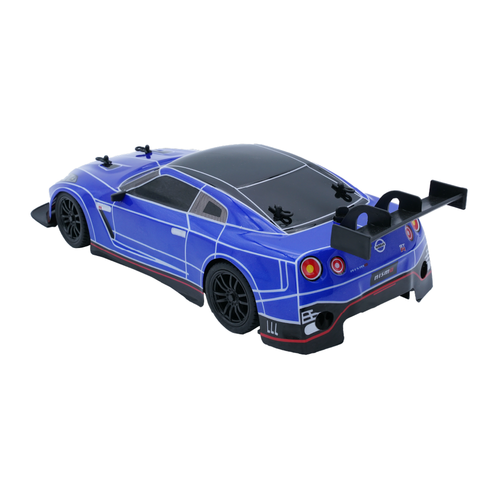 D-Power - 1:16 Nissan Gtr Rc Car With Vapor Exhaust Effect - 2.4ghz Remote Control - For Kids Ages 6+