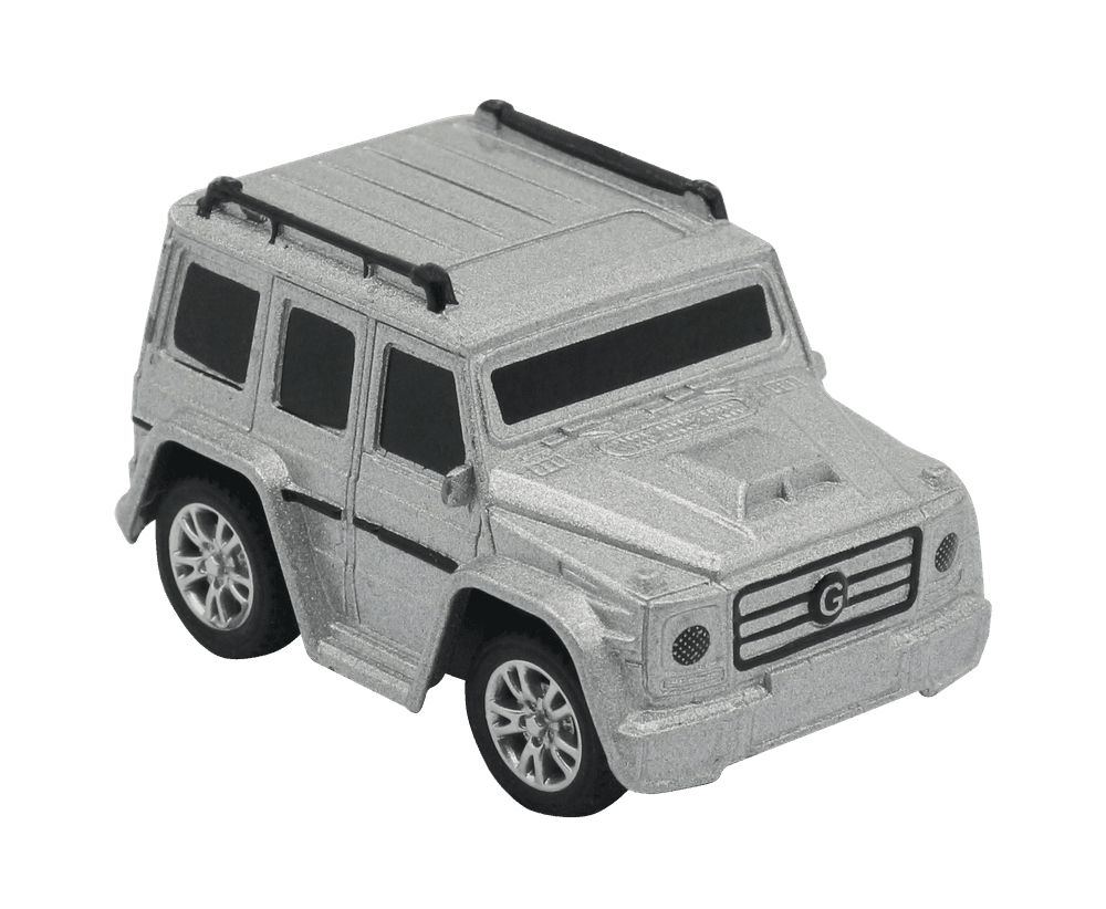 D-Power - 1:64 Scale Watch Remote Control Car - 2.4ghz Mini Rc Car - Compact Racing Toy For Kids Ages +3 - Silver