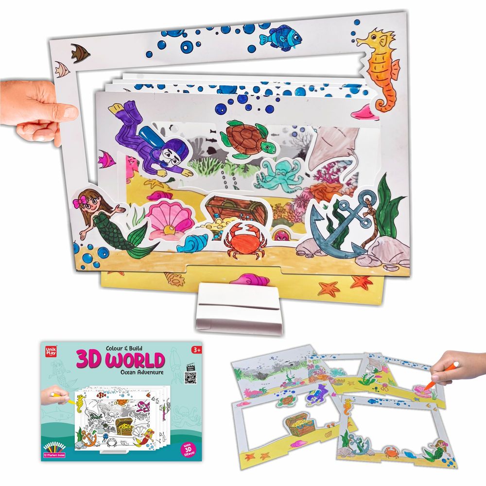 يونيك بلاي - مجموعة أدوات فنية وحرفية ثلاثية الأبعاد لمغامرة المحيط في العالم