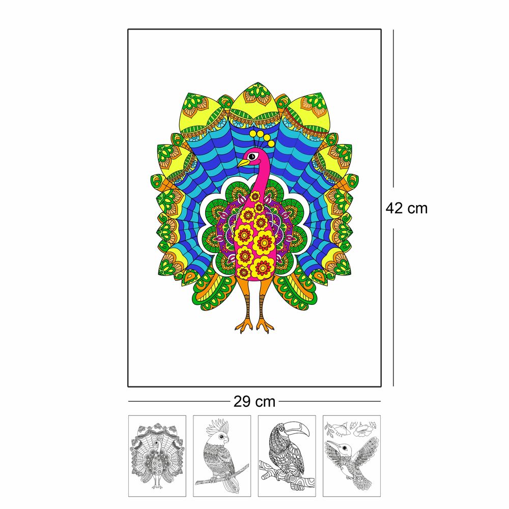 يونيك بلاي - مجموعة تلوين رسومات - طيور
